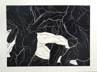 印花与版画 标题为“Przejście” 由Luiza Kasprzyk, 原创艺术品, Linocuts
