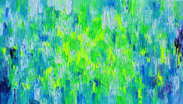 Painting titled "XXL Relief Blue" by Tiberiu Soos, Original Artwork, Acrylic