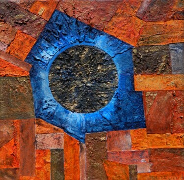 Painting titled "August 7 - sun prot…" by Sorin Niculae Lazar, Original Artwork, Acrylic Mounted on Wood Stretcher frame