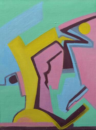 Painting titled "abstraction, 5" by Olha Bohush, Original Artwork, Oil