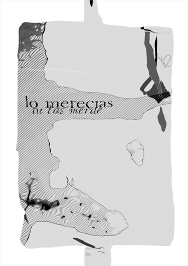 数字艺术 标题为“tu l'as mérité” 由Henry Pouillon, 原创艺术品, 2D数字工作
