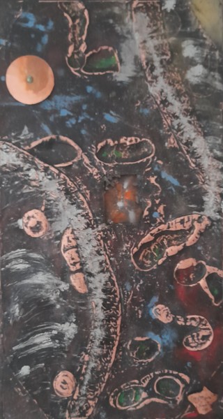 绘画 标题为“" La 4ème porte "” 由Riquet Faure, 原创艺术品, 油