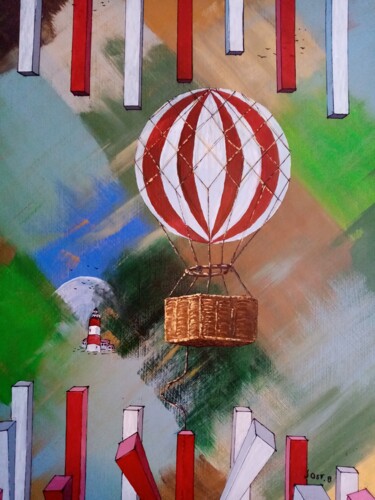 Peinture acrylique unique 3 Liberté dirigé "Art contemporain Peinture intitulée "Peinture acrylique…" par Bertrand Jost, Œuvre d'art originale, Acrylique Monté sur Châssis en bois
