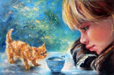 제목이 "Little Great Heart…"인 미술작품 Eleonora Taranova로, 원작, 기름 나무 들것 프레임에 장착됨