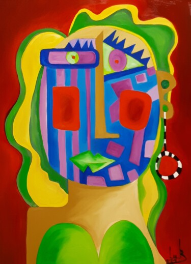 Painting titled "MINO LASI" by Luc Lebon (luk), Original Artwork, Oil