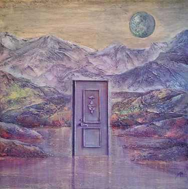 Where the soul lives 绘画 标题为“Where the soul lives” 由Anna Shuvaeva, 原创艺术品, 丙烯 安装在木质担架架上