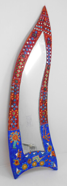miroir "mille et une nuits" peinture et mosaïque 设计 标题为“miroir "mille et un…” 由Odile Maffone Mosaïque Joyeuse, 原创艺术品, 饰品
