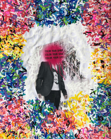 #9 COLLECTION « The Message Is » CYSSL 绘画 标题为“#9 COLLECTION « The…” 由A.T.6 Alexandre Trubert, 原创艺术品, 丙烯