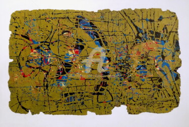 印花与版画 标题为“Fragments-VII” 由Stanislav Bojankov, 原创艺术品, Linocuts