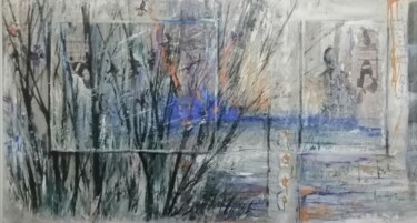 Картина под названием "Mirage" - Hela Ellouze, Подлинное произведение искусства, Акрил