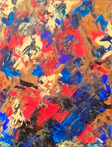 Pintura titulada "Couleurs d'automne…" por Bertrand Jost, Obra de arte original, Acrílico Montado en Bastidor de camilla de…