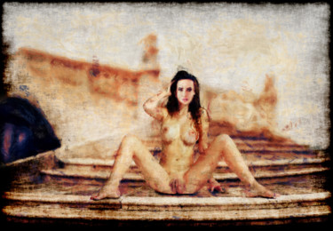 Malerei mit dem Titel "VENETIAN BRIDGE (nu…" von Soontou Baarn, Original-Kunstwerk, Digitale Malerei