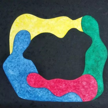 Schilderij getiteld "Пазл" door Irina Furaseva, Origineel Kunstwerk, Olie