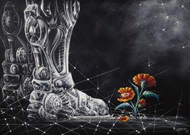 The Feet 「The Feet」というタイトルの絵画 Tayyar Özkanによって, オリジナルのアートワーク, アクリル