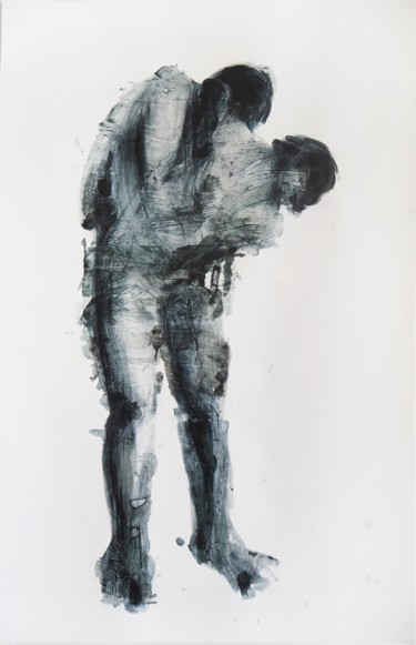 Peinture intitulée "Chasing away (Cleav…" par Cynthia Gregorova, Œuvre d'art originale, Acrylique