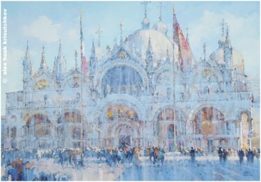 绘画 标题为“Venice XX” 由Alex Hook Krioutchkov, 原创艺术品, 油 安装在木质担架架上
