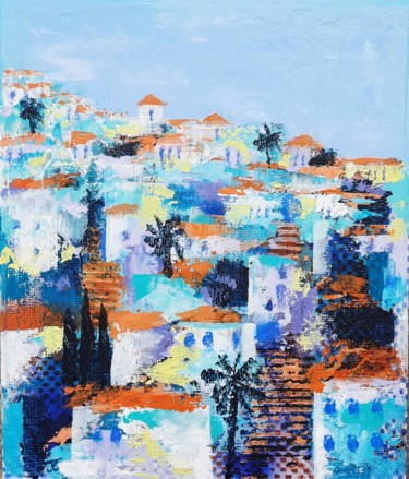Painting titled "Ermita" by Jill Carrott, Original Artwork, Acrylic