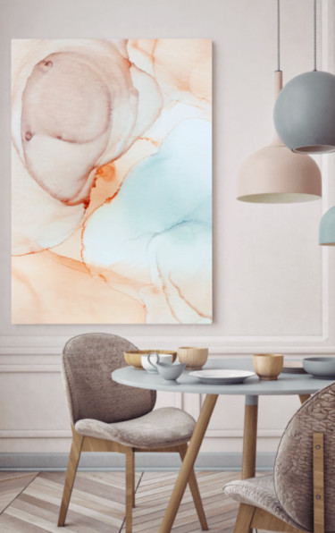 绘画 标题为“Abstrato - 80x120cm” 由Bruna Gabardo, 原创艺术品, 颜料
