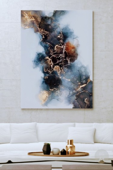 绘画 标题为“Abstrato em Canvas…” 由Bruna Gabardo, 原创艺术品, 颜料