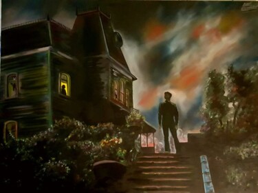 Pittura intitolato "Psycho" da Alessandro Rizzo, Opera d'arte originale, Olio
