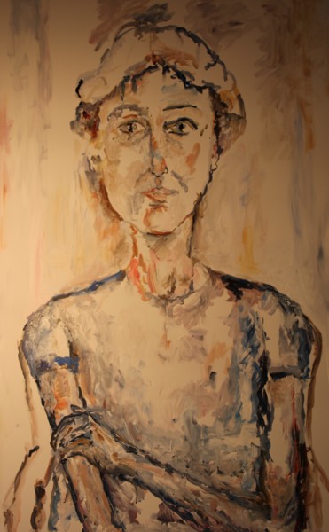 Pintura intitulada "Visite" por Karen Finkelstein, Obras de arte originais, Acrílico