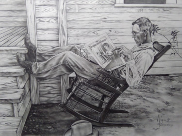 Drawing titled "Progressive Farmer" by Alyn Federico, Original Artwork, Graphite