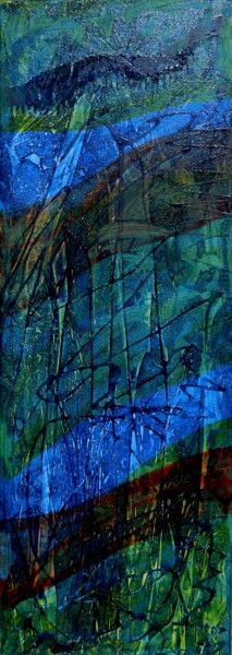 Painting titled "Tropical forest 1" by Sorin Niculae Lazar, Original Artwork, Acrylic Mounted on Wood Stretcher frame