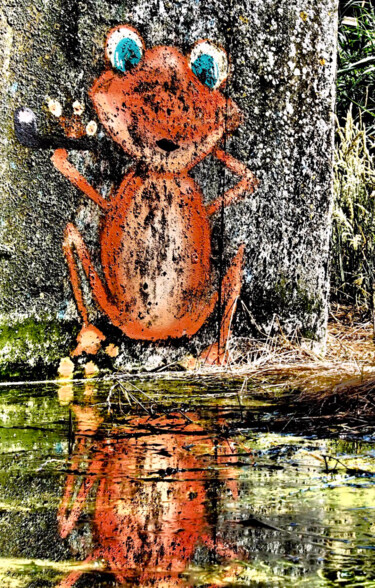 摄影 标题为“P’tite Grenouille” 由Michel Paulin, 原创艺术品, 数码摄影