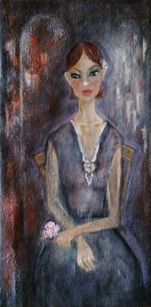 Картина под названием "Анютины глазки" - Игорь Бондаренко, Подлинное произведение искусства, Масло