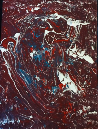 绘画 标题为“Flowing colors 1” 由Greg Powell, 原创艺术品, 搪瓷