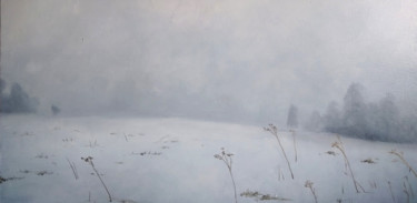 제목이 "Foggy"인 미술작품 Таисия Менигечева로, 원작, 기름 나무 들것 프레임에 장착됨