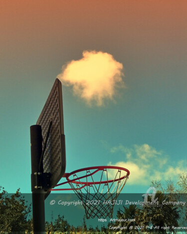 High definition advanced cloud alignment with a orange hoops 摄影 标题为“High definition adv…” 由Cédric Hajiji, 原创艺术品, 操纵摄影