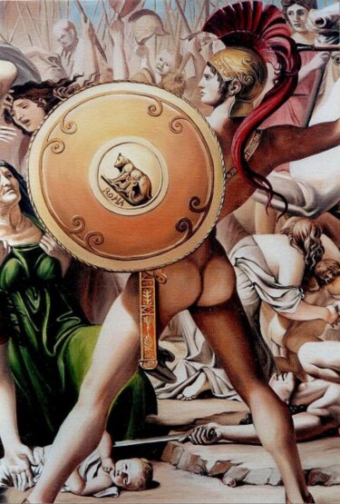 Peinture intitulée "2eme détail de l'en…" par Marcel Boos, Œuvre d'art originale