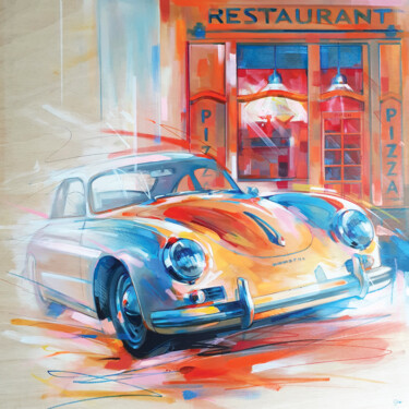 绘画 标题为“automobile 32” 由Gio Manetta, 原创艺术品, 丙烯