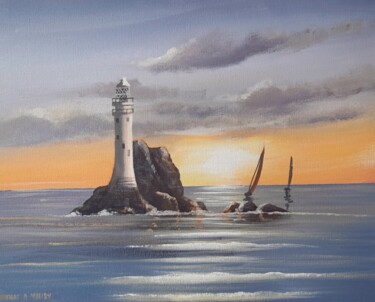 Fastnet waves Peinture intitulée "Fastnet waves" par Cathal O Malley, Œuvre d'art originale, Acrylique