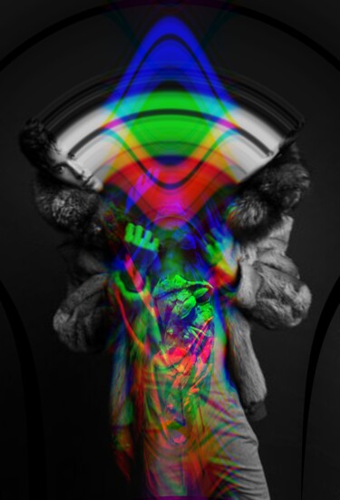 Collages intitulée "Visceral Model part…" par Oshexx, Œuvre d'art originale, Photo montage