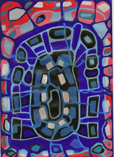 Painting titled "Cogito ergo sum" by Aleksandr Glukhov, Original Artwork, Acrylic