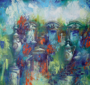 Painting titled "forgotten still life" by Dobrodiy Alexandr, Original Artwork, Oil Mounted on Wood Stretcher frame