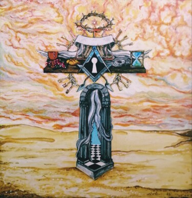 Via, Veritas et Vita Peinture intitulée "Via, Veritas et Vita" par David Falcão (ACRYLIC MOODS), Œuvre d'art originale, Acrylique