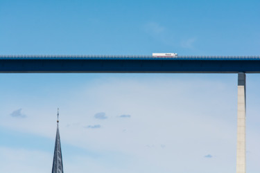 摄影 标题为“Moselhochbrücke” 由Chris Schäfer, 原创艺术品, 数码摄影