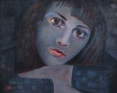 Картина под названием "Инночка" - Игорь Бондаренко, Подлинное произведение искусства, Масло