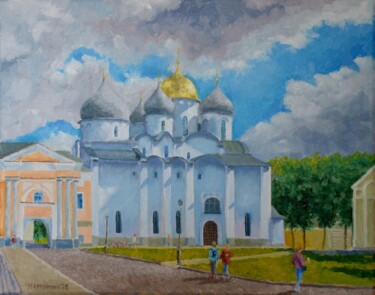 Painting titled "Novgorod, The Great…" by Juri Semjonov, Original Artwork, Oil