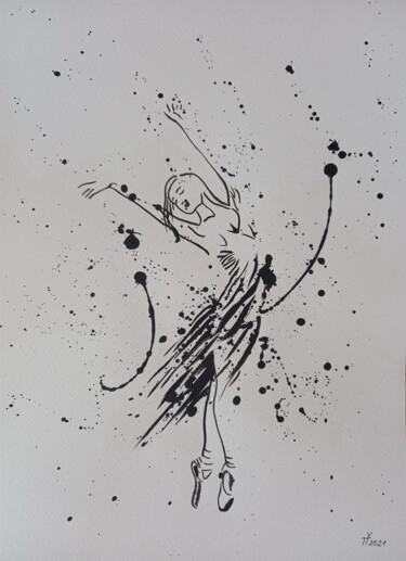 Ballerina №043 绘画 标题为“Ballerina №043” 由Yaroslav Teslenko, 原创艺术品, 丙烯