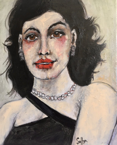 Painting titled "Ava" by Soffya, Original Artwork, Acrylic