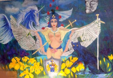 ISIS. EL TIEMPO EN EL AMOR Peinture intitulée "ISIS. EL TIEMPO EN…" par Beatriz Zucaro, Œuvre d'art originale, Huile
