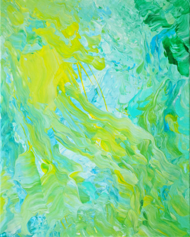 Painting titled "Untitled Abstract 15" by Oberlin The Artist, Original Artwork, Acrylic