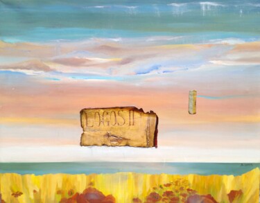 Peinture intitulée "EL QUINTO ELEMENTO…" par Beatriz Zucaro, Œuvre d'art originale, Huile Monté sur Châssis en bois