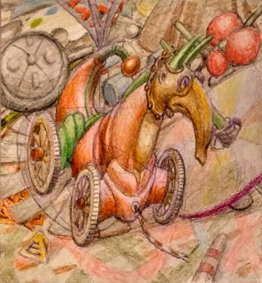 Drawing titled "Discarded" by Edwin Loftus, Original Artwork, Pencil Mounted on Other rigid panel