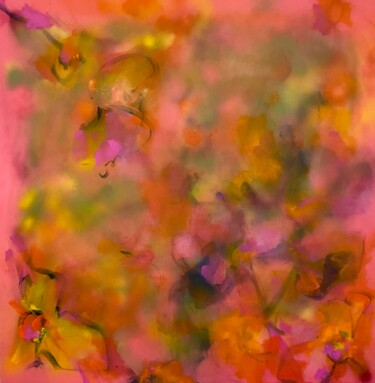 REALITE DE PARADIS SUR TERRE 100X100 Painting titled "REALITE DE PARADIS…" by Véronic Martignac, Original Artwork, Acrylic Mounted on Wood Stretcher frame