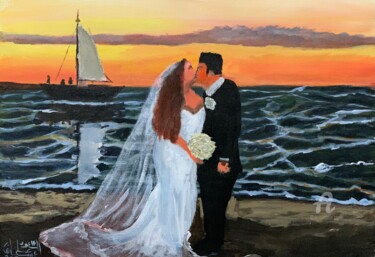 "wedding" başlıklı Resim Saud Ali Alassaf tarafından, Orijinal sanat, Akrilik